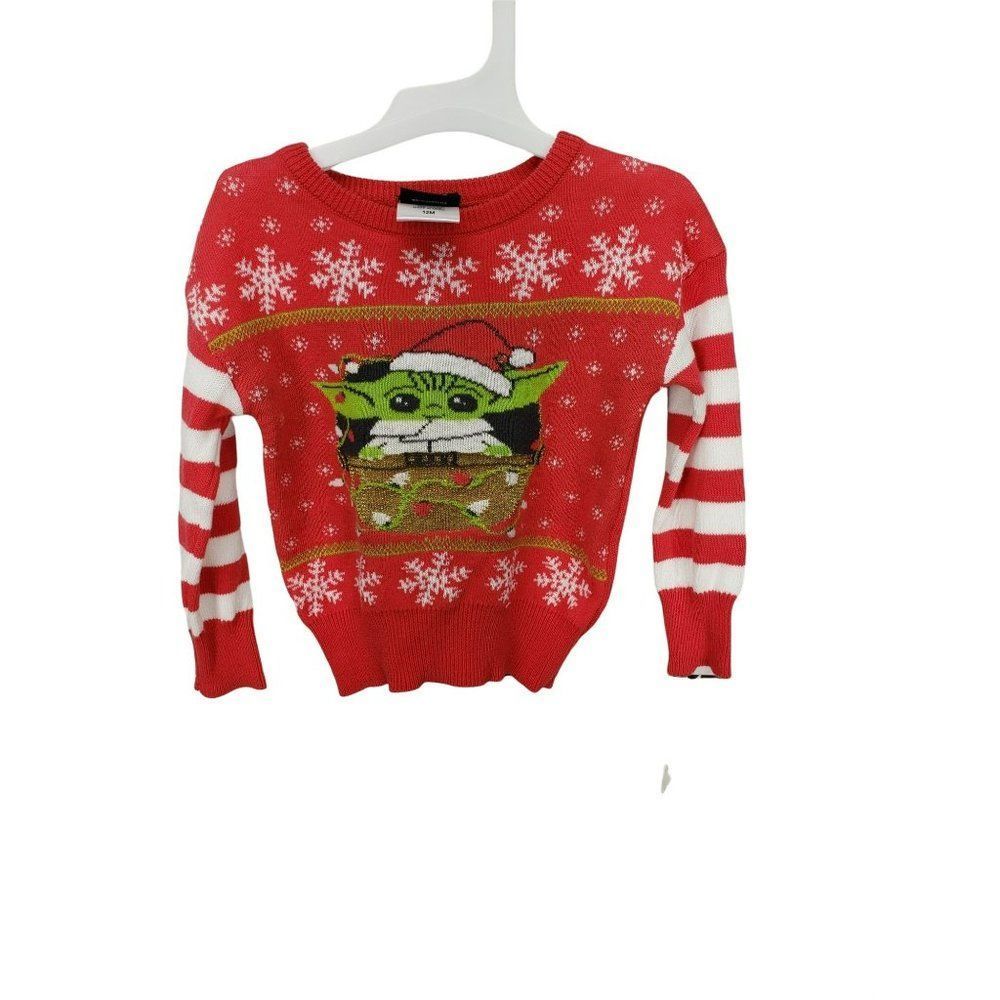 Star Wars The Baby Poppy Red/White 12‎ Months Infant Sweater
